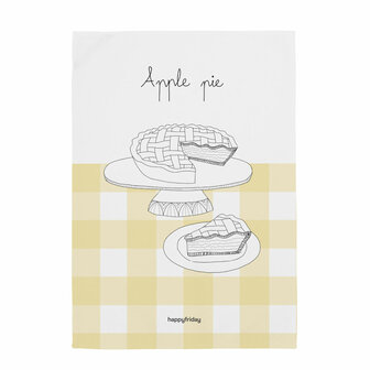 Keukendoek HappyFriday Apple pie Multicolour 70 x 50 cm (2 Stuks) 3