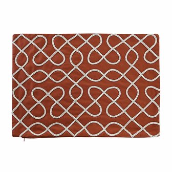 Kussenhoes DKD Home Decor 60 x 1 x 40 cm Terra cotta 1