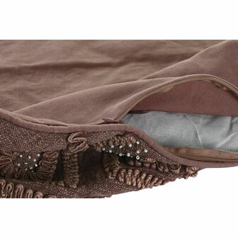 Kussenhoes DKD Home Decor Bruin Ruiten 50 x 1 x 50 cm 2