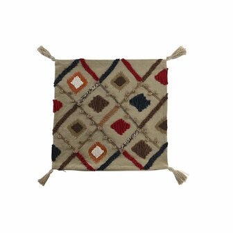 Kussenhoes DKD Home Decor Multicolour Franjes 50 x 1 x 50 cm 1