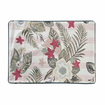 Kussenhoes DKD Home Decor 60 x 1 x 40 cm Roze Groen Tropisch 2