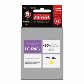 Originele inktcartridge Activejet AB-1240YNX Geel 1