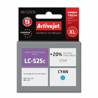 Originele inktcartridge Activejet AB-525CN Cyaan 1