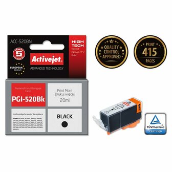 Compatibele inktcartridge Activejet ACC-520BN Zwart 2