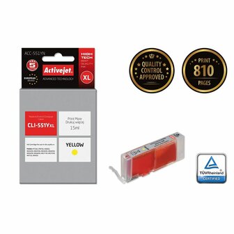 Originele inktcartridge Activejet ACC-551YN Geel 2