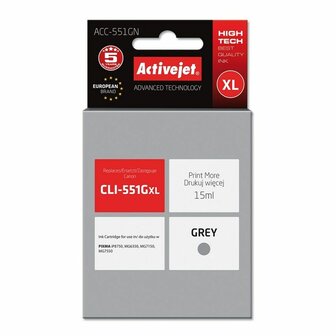 Compatibele inktcartridge Activejet ACC-551GN Grijs 1