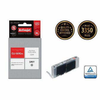 Compatibele inktcartridge Activejet ACC-551GN Grijs 2