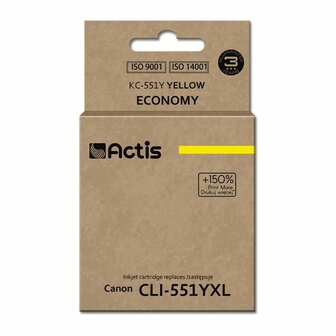 Compatibele inktcartridge Actis KC-551Y Geel 1