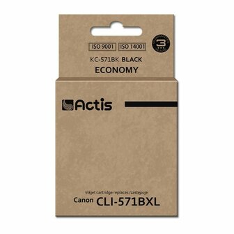 Originele inktcartridge Actis KC-571Bk Wit Zwart 1