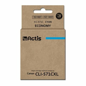Originele inktcartridge Actis KC-571C Wit Cyaan 1