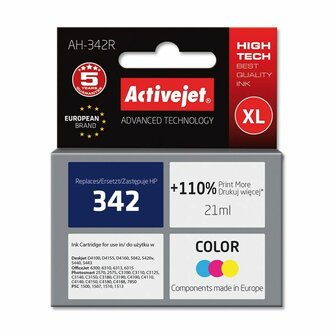 Originele inktcartridge Activejet AH-342R Wit Cyaan/Magenta/Geel 1
