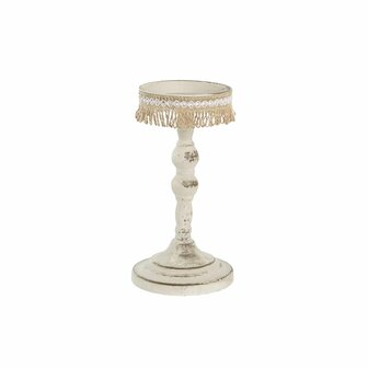 Kaarshouder DKD Home Decor Metaal Wit 13 x 13 x 25 cm 1