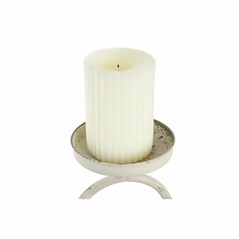 Kaarshouder DKD Home Decor 24 x 13 x 34 cm Metaal Wit 2