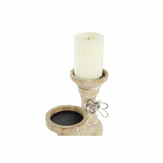 Kaarshouder DKD Home Decor Hout (9,5 x 9,5 x 28 cm) (2 Onderdelen) 3