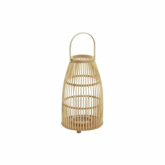 Kaarshouder DKD Home Decor Kristal Bamboe (25 x 25 x 56 cm) 1
