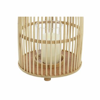 Kaarshouder DKD Home Decor Kristal Bamboe (25 x 25 x 56 cm) 2