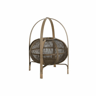 Kaarshouder DKD Home Decor Natuurlijk Bruin Bamboe 33 x 33 x 42 cm 1