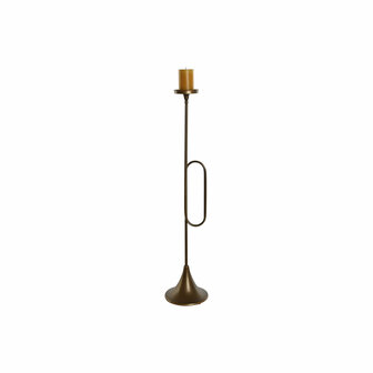 Kaarshouder Home ESPRIT Gouden Metaal 21 x 21 x 98 cm 4