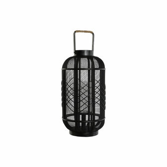 Kaarshouder Home ESPRIT Zwart Metaal 25,5 x 25,5 x 46,5 cm 1