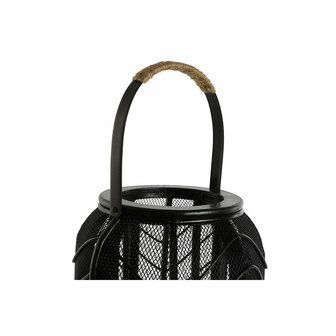 Kaarshouder Home ESPRIT Zwart Metaal 21,5 x 21,5 x 43,5 cm 2