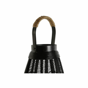 Kaarshouder Home ESPRIT Zwart Metaal 28 x 28 x 50 cm 2