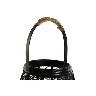 Kaarshouder Home ESPRIT Zwart Metaal 27,5 x 27,5 x 40 cm 2