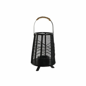 Kaarshouder Home ESPRIT Zwart Metaal 23 x 23 x 31,5 cm 1