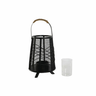 Kaarshouder Home ESPRIT Zwart Metaal 23 x 23 x 31,5 cm 5