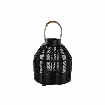 Kaarshouder Home ESPRIT Zwart Metaal 26,5 x 26,5 x 28 cm 1