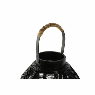 Kaarshouder Home ESPRIT Zwart Metaal 26,5 x 26,5 x 28 cm 2