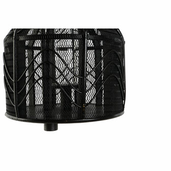 Kaarshouder Home ESPRIT Zwart Metaal 26,5 x 26,5 x 28 cm 4