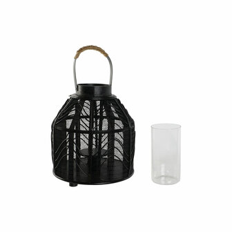Kaarshouder Home ESPRIT Zwart Metaal 26,5 x 26,5 x 28 cm 5