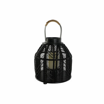 Kaarshouder Home ESPRIT Zwart Metaal 26,5 x 26,5 x 28 cm 6