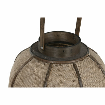 Kaarshouder Home ESPRIT Natuurlijk Jute Bamboe 31,5 x 31,5 x 53 cm 2