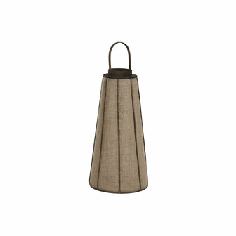 Kaarshouder Home ESPRIT Natuurlijk Jute Bamboe 33,5 x 33,5 x 66 cm 1