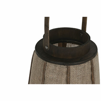 Kaarshouder Home ESPRIT Natuurlijk Jute Bamboe 30,5 x 30,5 x 56,5 cm 2