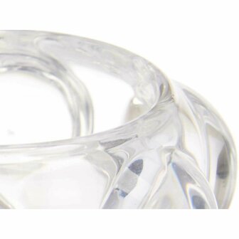 Kaarshouder Microbolletjes Transparant Kristal 8,4 x 9 x 8,4 cm (12 Stuks) 4