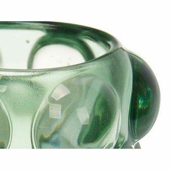 Kaarshouder Microbolletjes Groen Kristal 8,4 x 9 x 8,4 cm (12 Stuks) 4