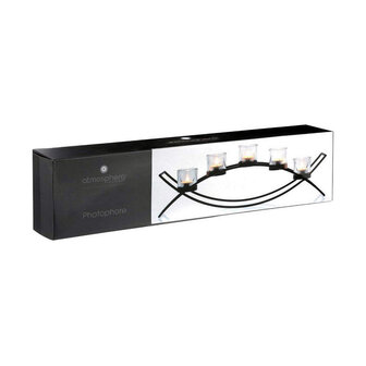 Kaarshouder Atmosphera Tealight Metaal (55 x 13,5 x 9 cm) 2