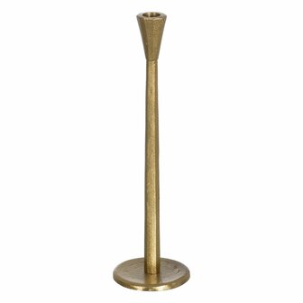Kaarshouder Gouden Aluminium 10 x 10 x 37 cm 1
