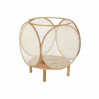 Lantaarn DKD Home Decor Kristal Natuurlijk Bruin Bamboe Orientaals 42 x 42 x 55 cm 1