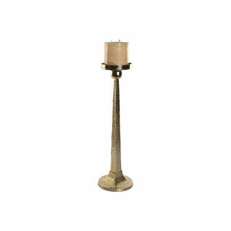 Kaarshouder Home ESPRIT Gouden Aluminium 18,5 X 18,5 X 64,5 cm 4