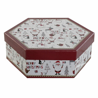 Kerstballen Home ESPRIT Wit Rood PVC (7 Stuks) 3