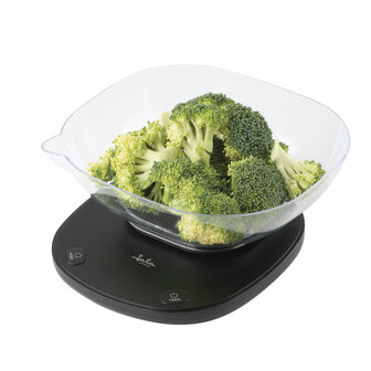Keukenweegschaal JATA HBAL1709      * Zwart 5 kg 2