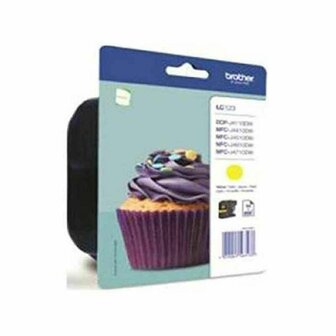 Originele inktcartridge Brother LC-123YBP Geel 1