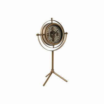 Tafelklok Home ESPRIT Gouden Metaal Kristal 36 X 24 X 66,5 cm 1