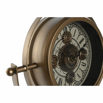 Tafelklok Home ESPRIT Gouden Metaal Kristal 36 X 24 X 66,5 cm 2