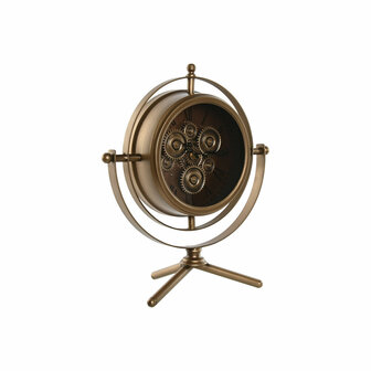 Tafelklok Home ESPRIT Gouden Metaal Kristal 36 X 19 X 41 cm 1