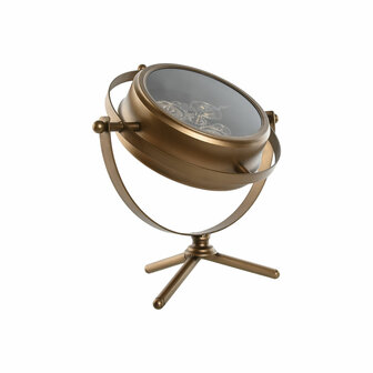 Tafelklok Home ESPRIT Gouden Metaal Kristal 36 X 19 X 41 cm 3