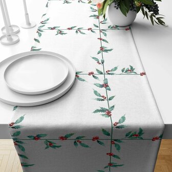 Tafelloper Belum terciopelo White Christmas 1 Multicolour Kerstmis 3